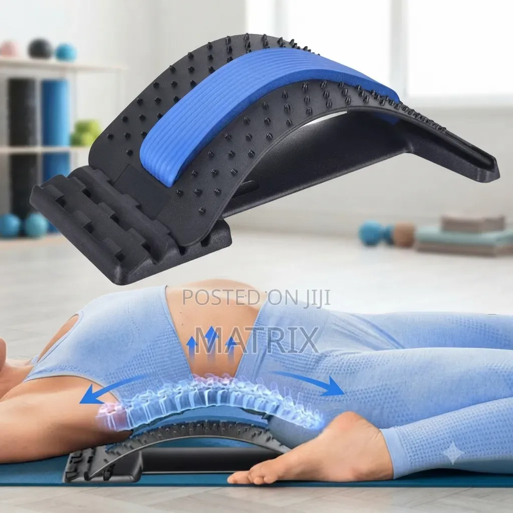 Back Stretcher for Lower Back Pain Relief, 3 Level Adjustable Lumbar