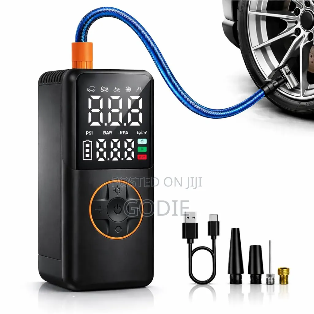 Multi-Functional Portable Air Compressor Digital Pump