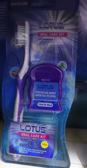 Lotus Oral Care Set , Premium Mint Dental Floss 