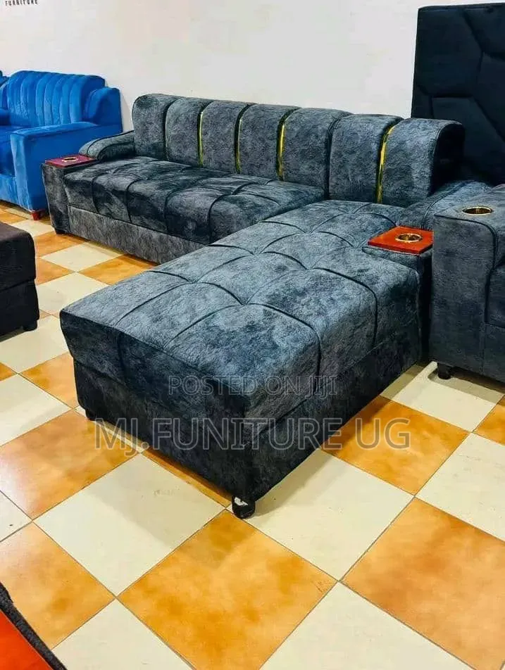 l.sofa With Bottle Holder