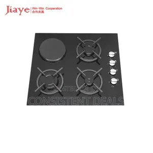 Tempered Glass Body 3 Gas Burner + Hotplate