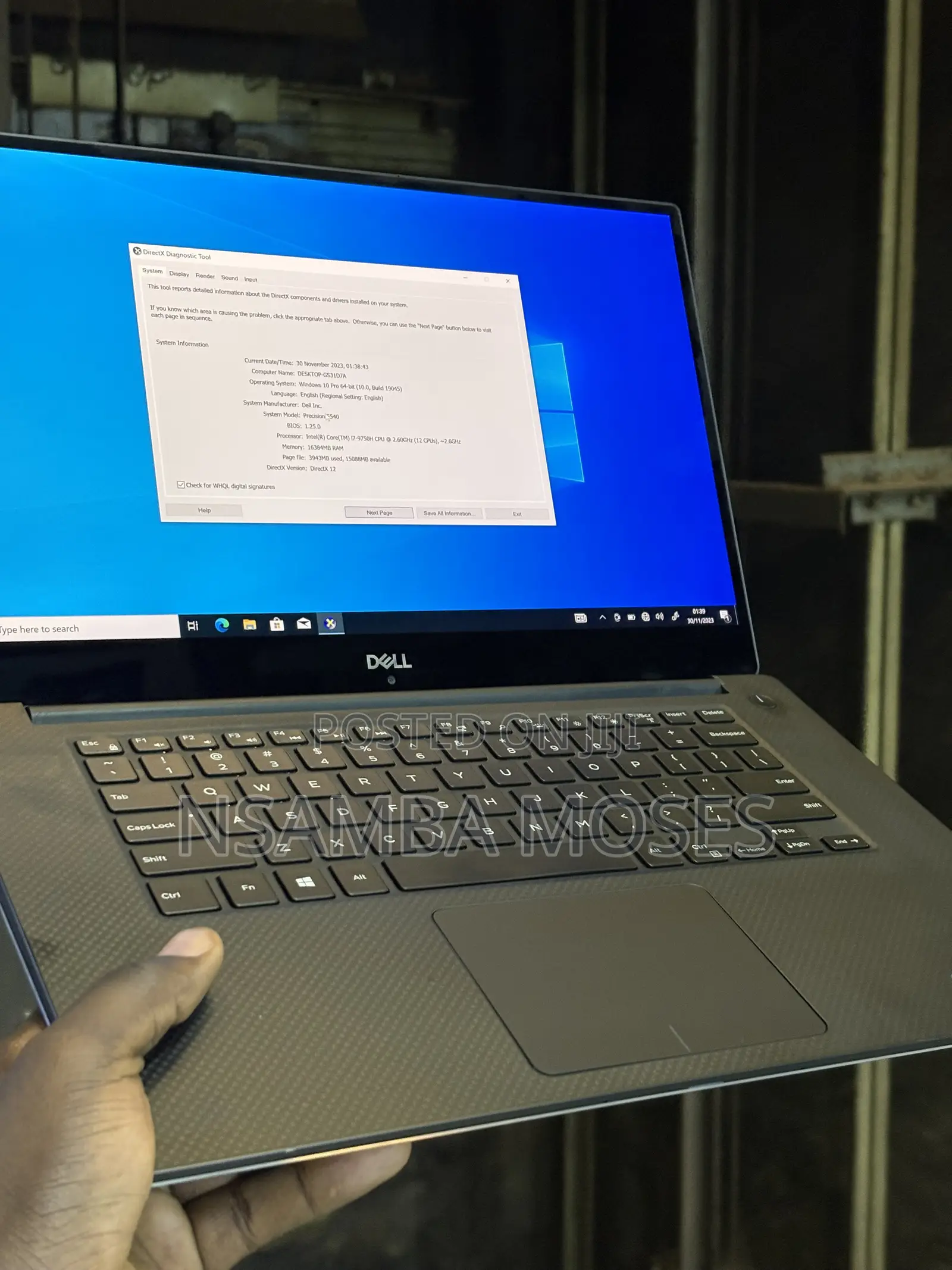Laptop Dell Precision 15 5540 16GB Intel Core i7 SSD 512GB