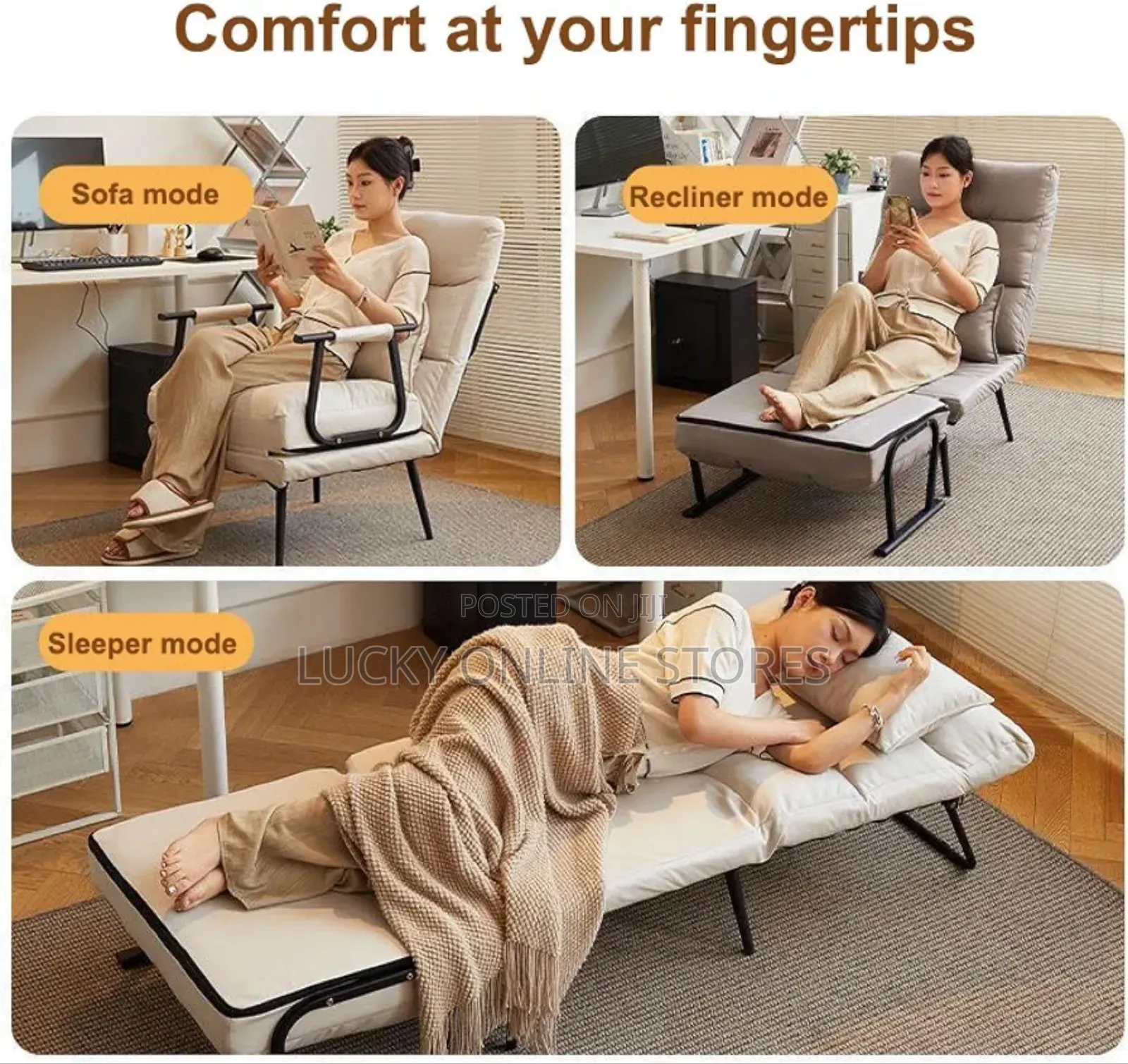Lunch Break Folding Recliner Sofa Bed