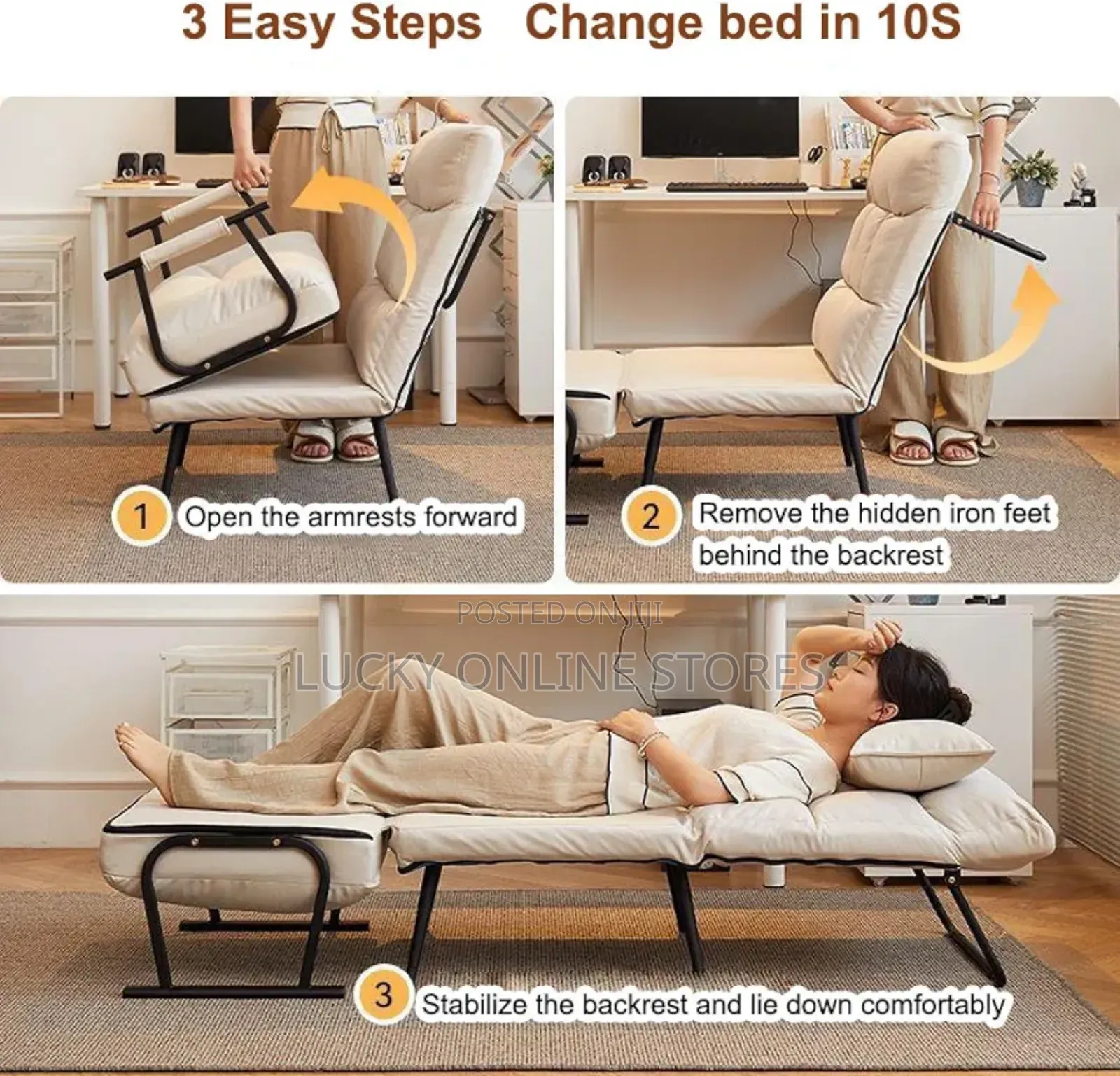 Lunch Break Folding Recliner Sofa Bed