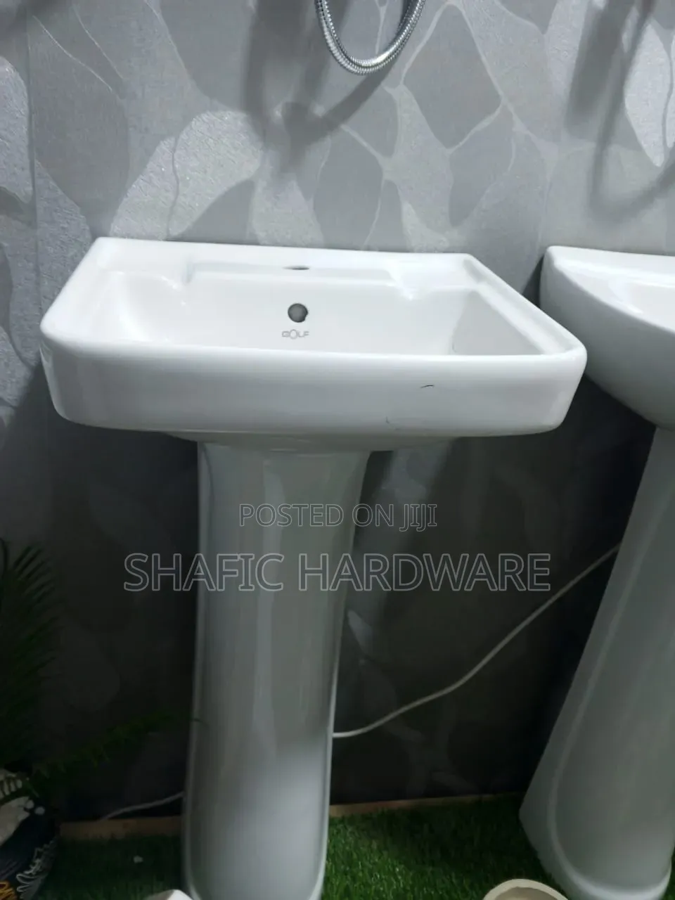 Handa Basin Completely Sets With Accessories Golf Square Medium Size