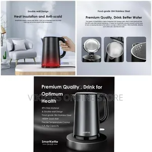 Oraimo Electric Stainless Steel Double-Wall Design Precise Temperature