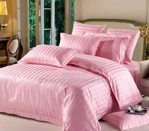 Four Peices Stripped Bedcover Set