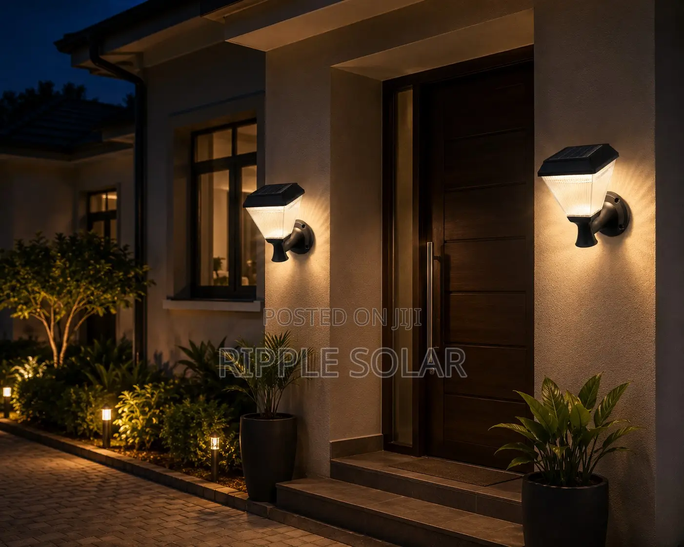 Solar Wall Lantern IP65 Motion Sensor Security Lamp