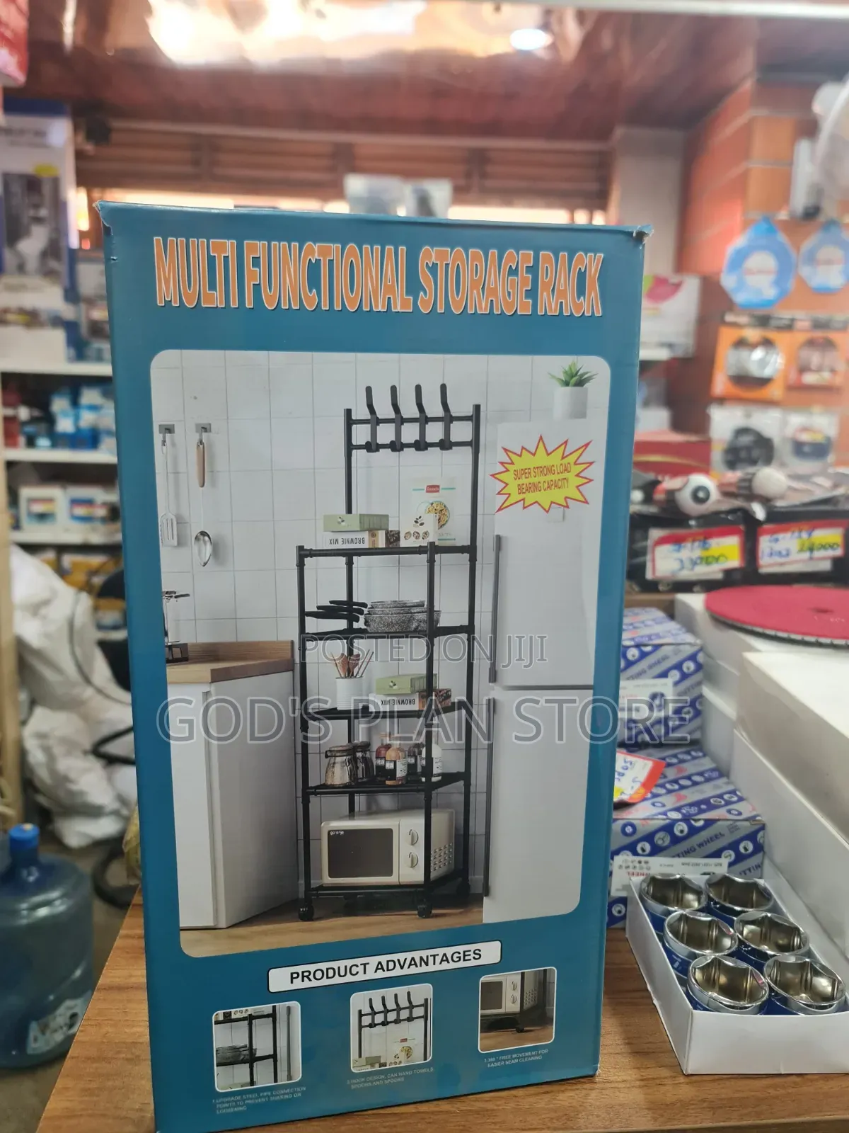 White Multipurpose Kitchen Storage Kitchen Storage Rack 4layers