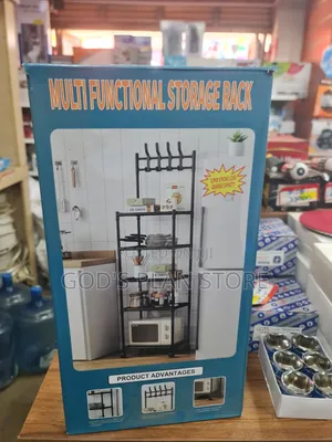 White Multipurpose Kitchen Storage Kitchen Storage Rack 4layers