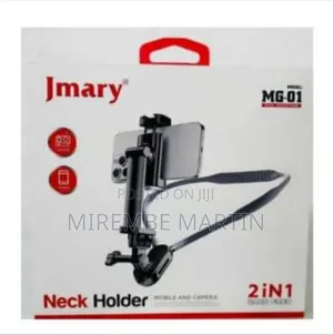 Jmary MG-01 2 in 1 Magnetic Neck Cell Phone Holder Mount Stand