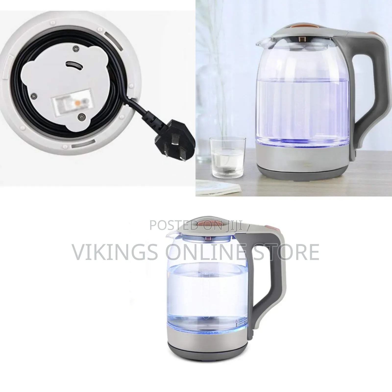 Boxiya 1.8L High Borosilicate Glass Double Ti-Hot Separable Base