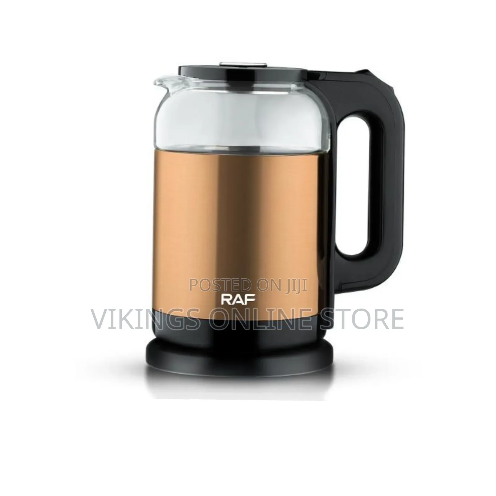 RAF 2 Litre Electric Glass Kettle Cordless With Blue LED Light