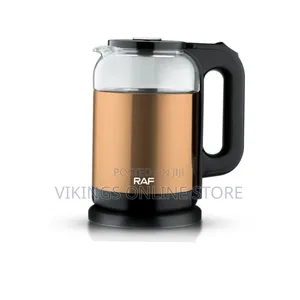 RAF 2 Litre Electric Glass Kettle Cordless With Blue LED Light