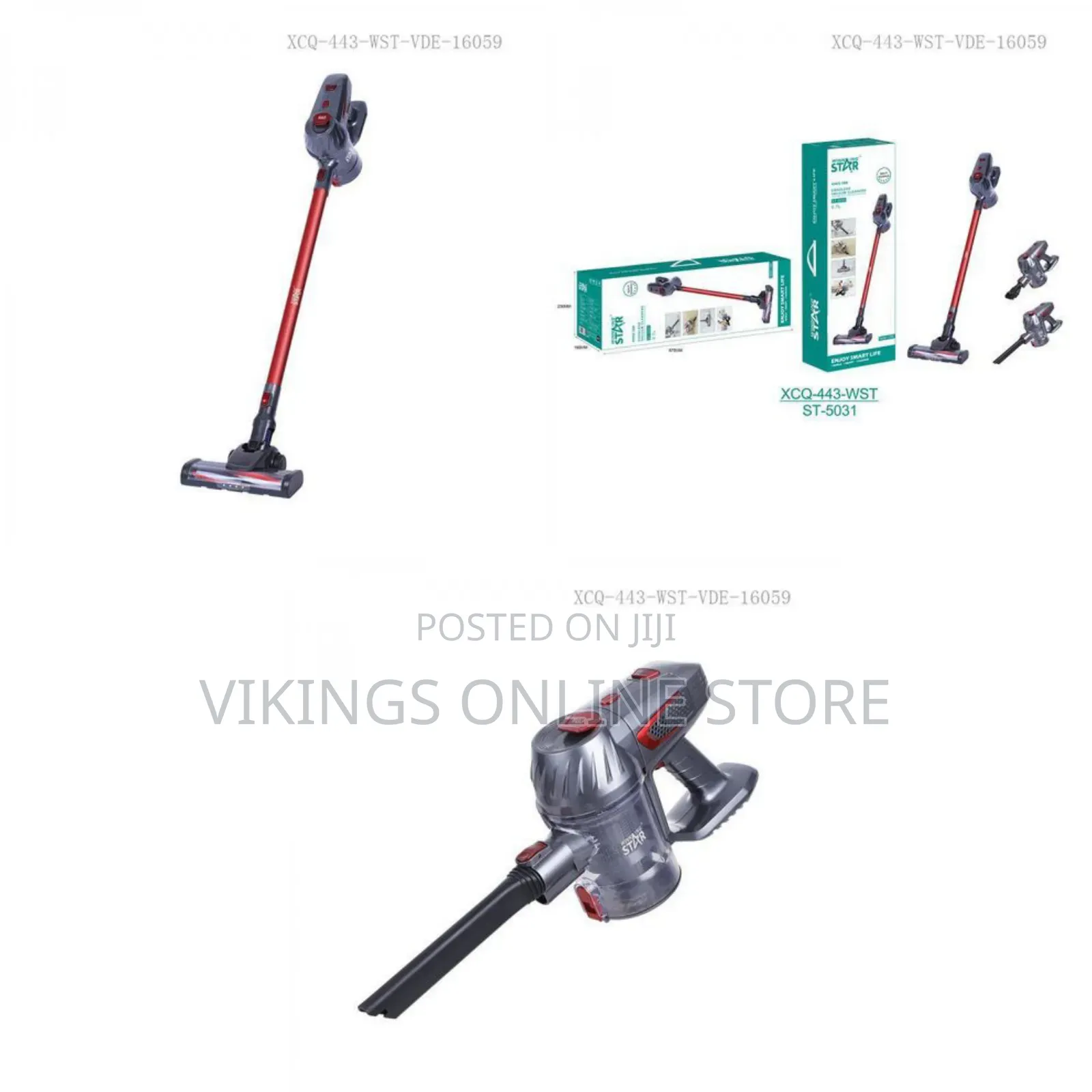 Winningstar 0.7L 2-Speed Cordless Suction Stick Handheld Vacuum