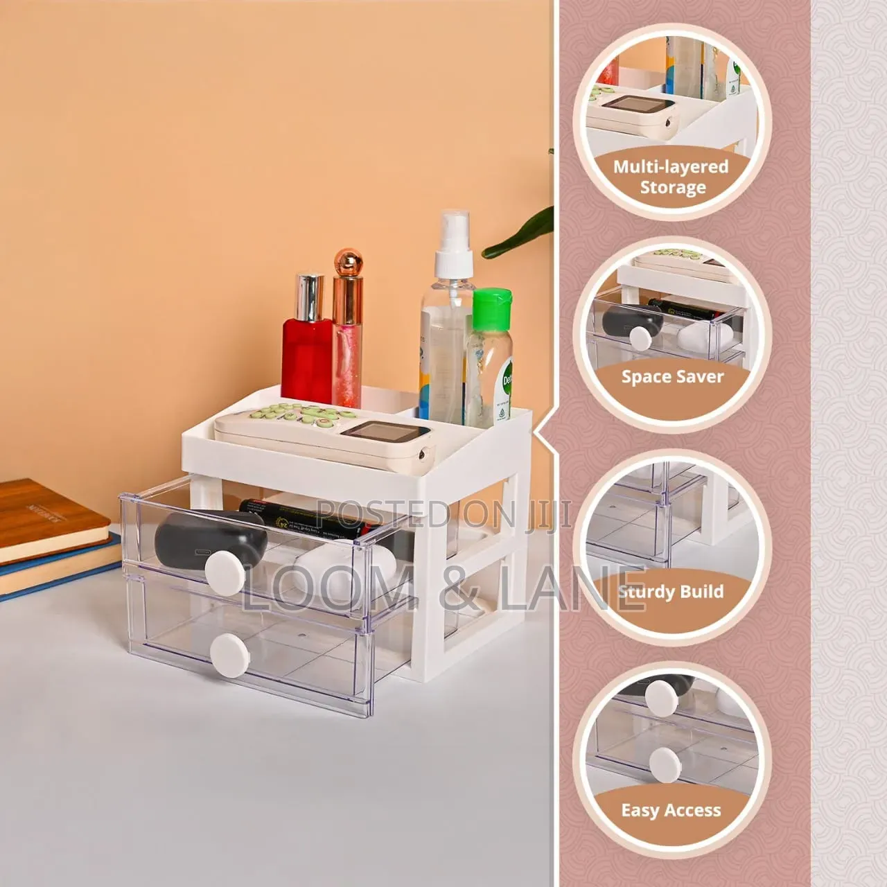 Portable Mini Desktop Cosmetics Organizer