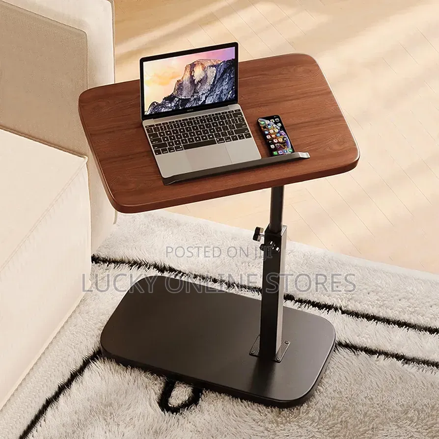 Adjustable C Shaped End Table