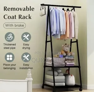 Freestanding Coat Metal Clothing Rack