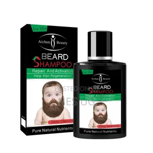 Men's Beard Shampoo Repairs, Activates Helps Beard Regrowth - 100ml