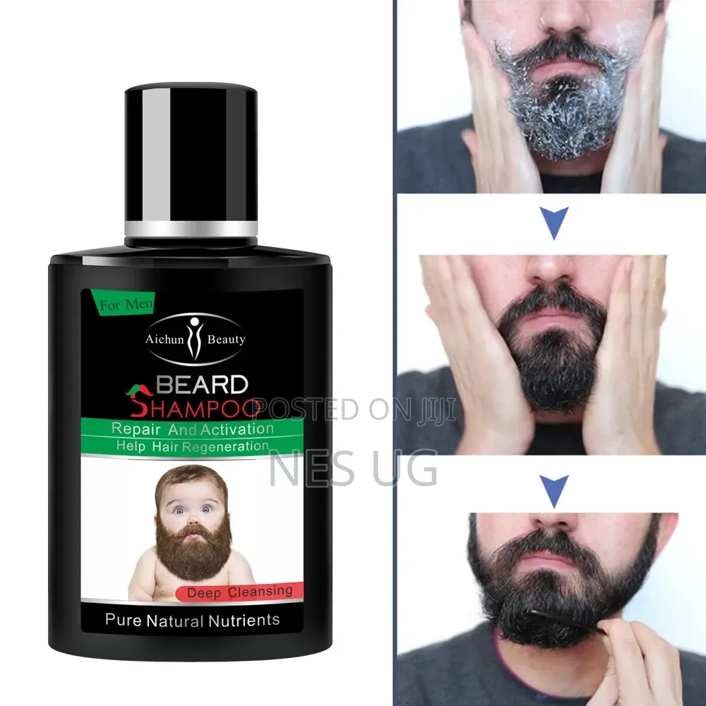 Men's Beard Shampoo Repairs, Activates Helps Beard Regrowth - 100ml