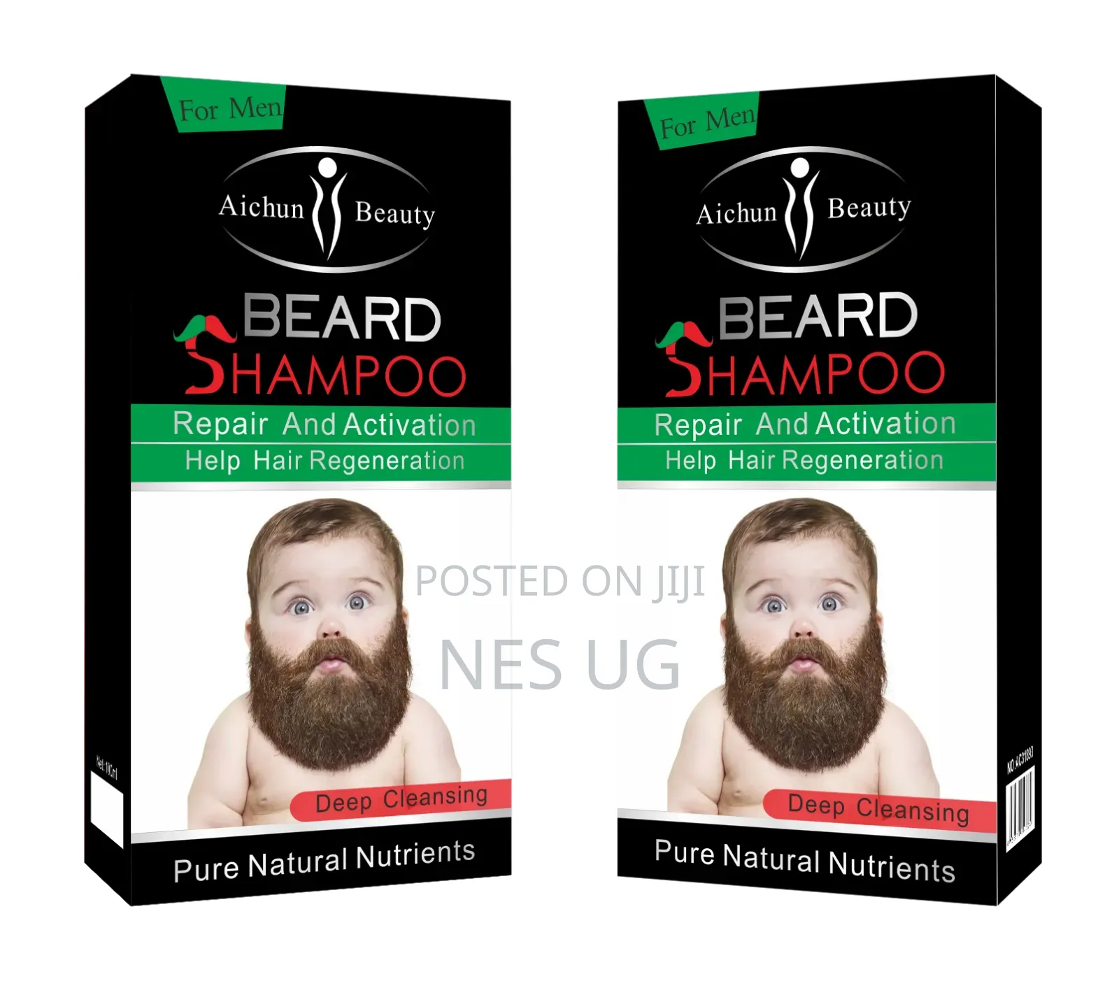 Men's Beard Shampoo Repairs, Activates Helps Beard Regrowth - 100ml