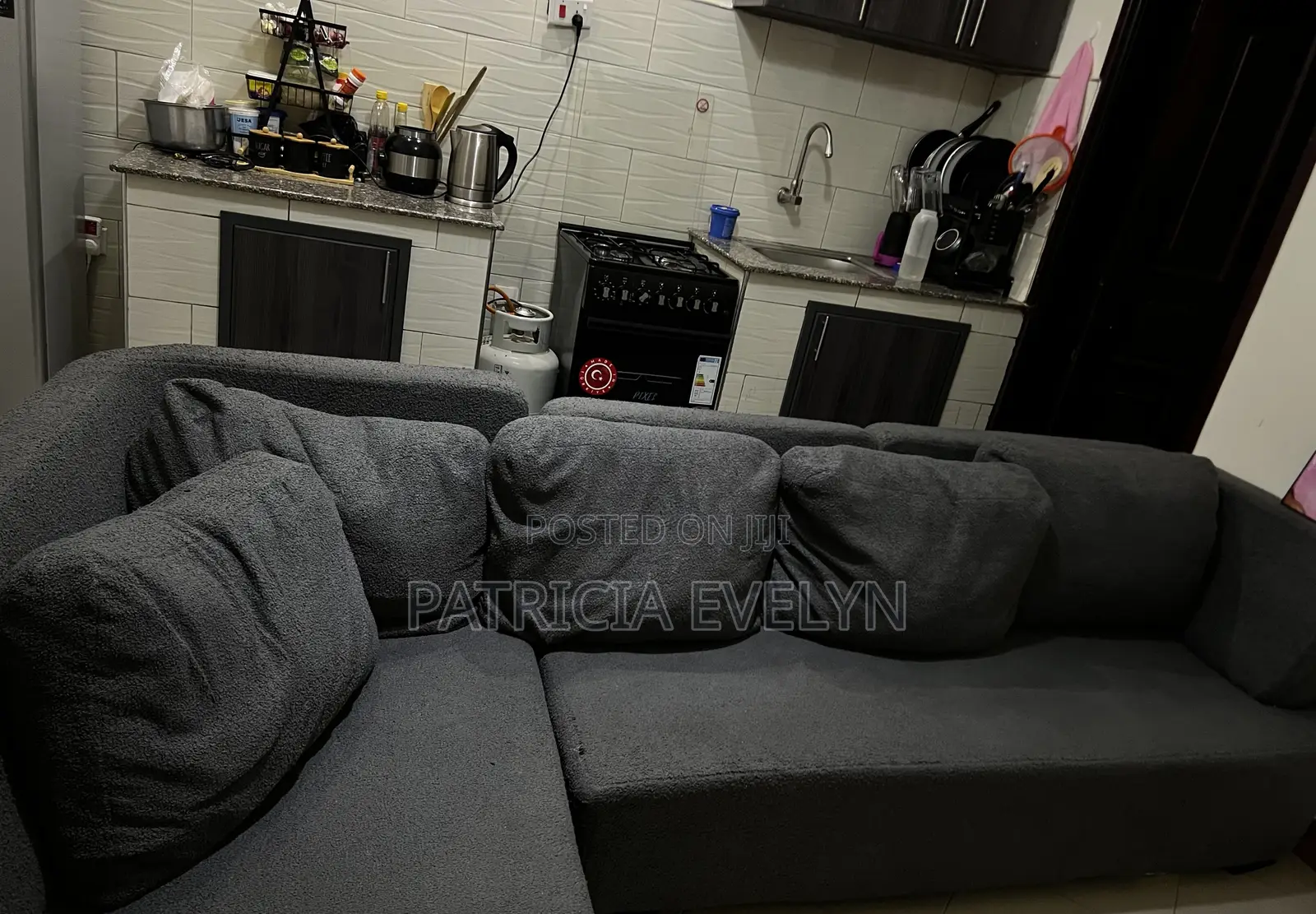 Lshaped Grey Sofas