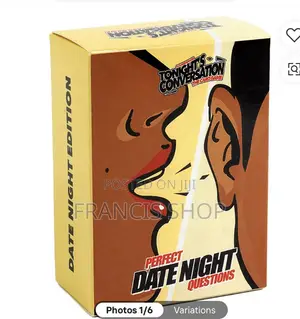 Tonights Conversation -Perfect Date Night Questions Game Card