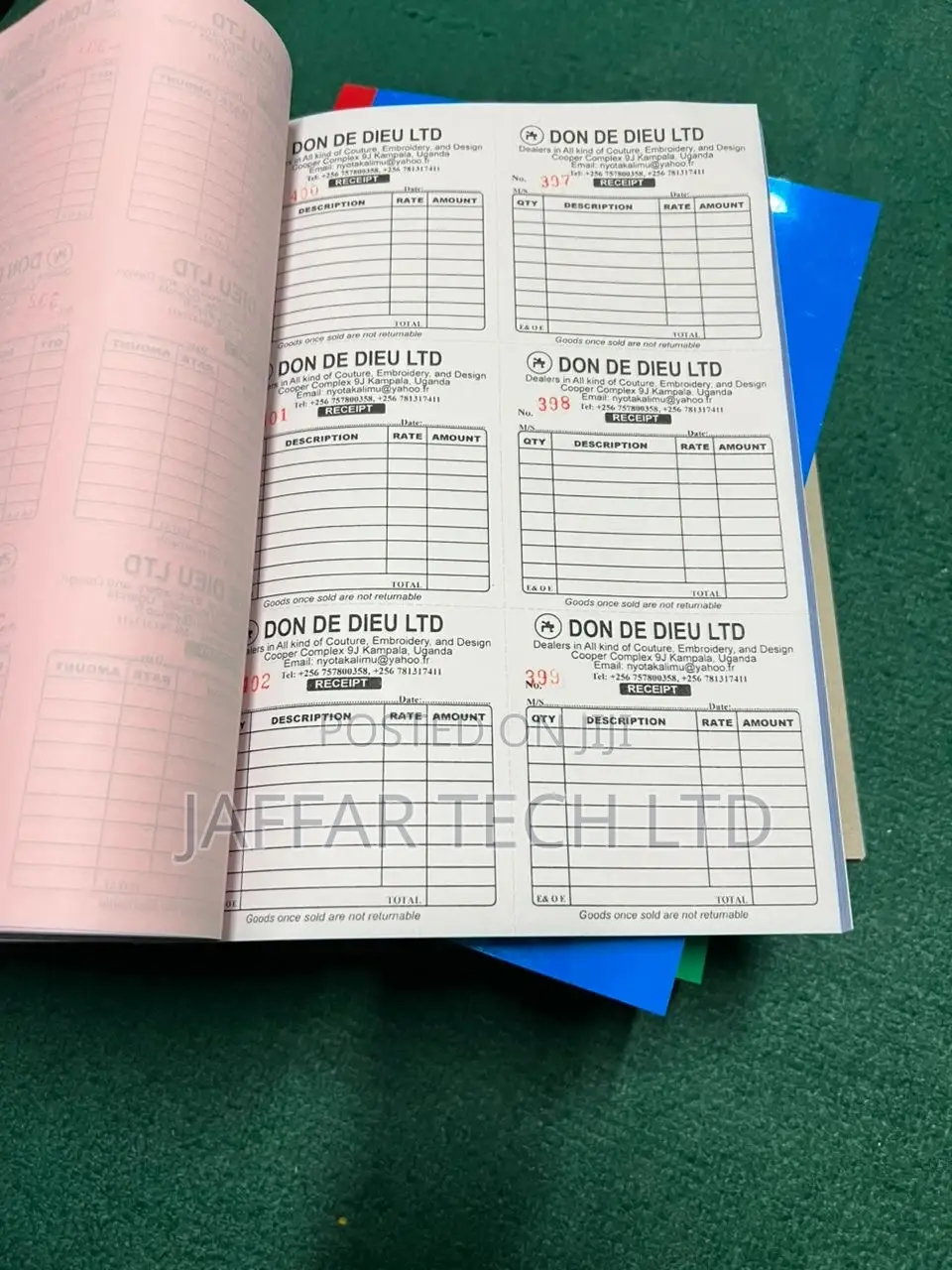 Receipt Books