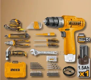 Ingco 89 PCS Tools Set With Cordless Drill, Hkthp41482