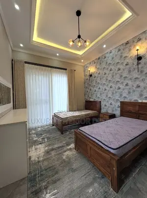 Modern Bedroom Design (Gypsum Ceiling and Cornice)