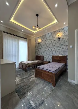 Modern Bedroom Design (Gypsum Ceiling and Cornice)