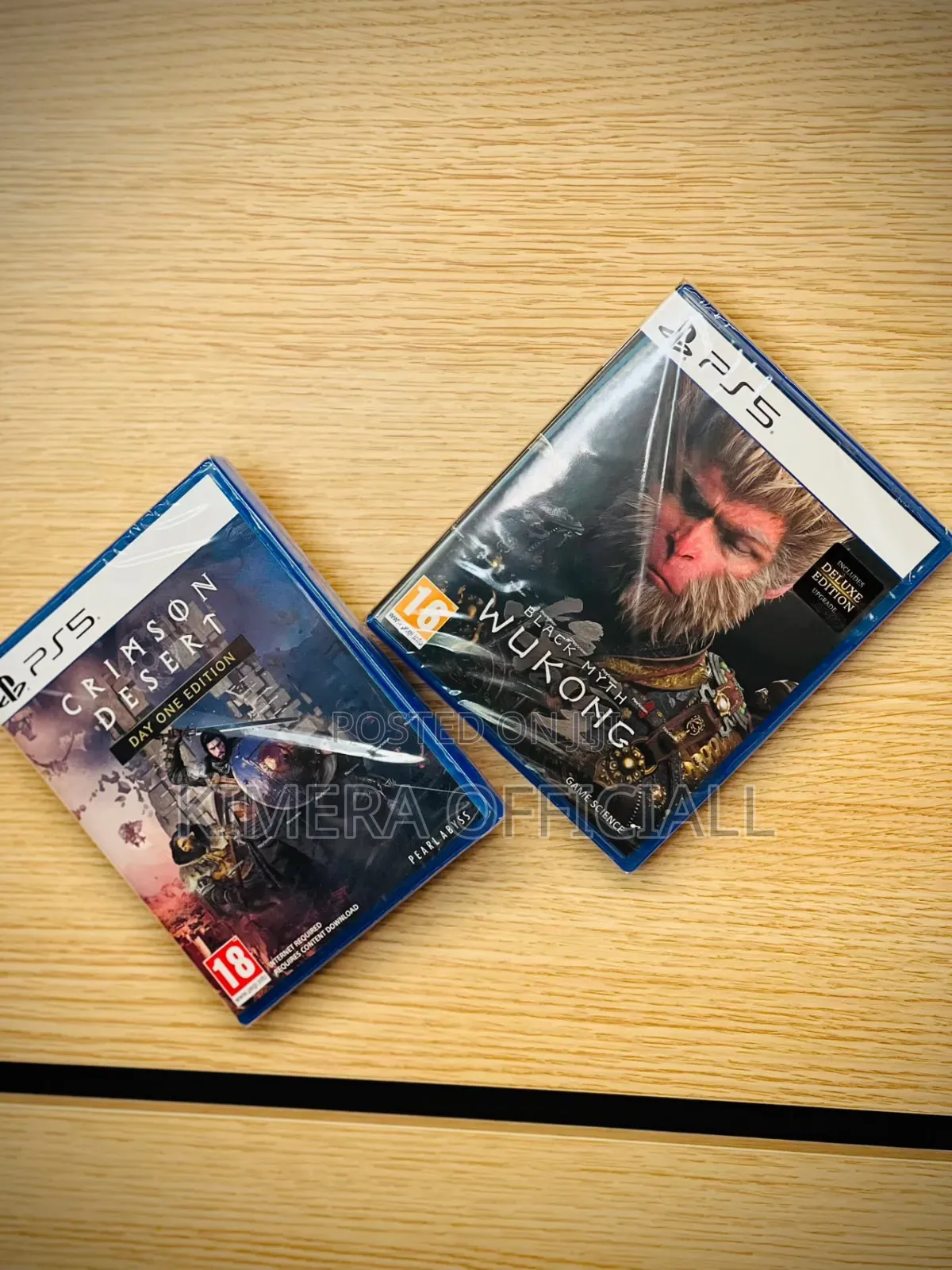Crimson Desert and Black Mith Wukong PS5 Game CD