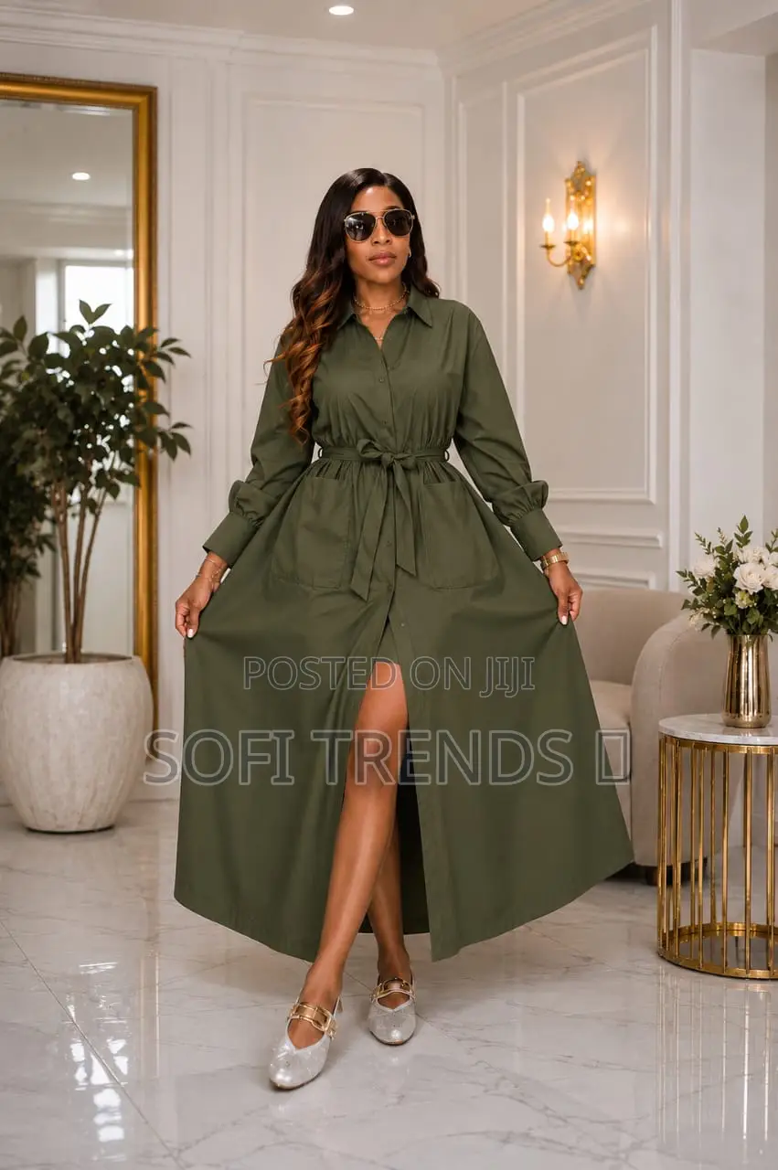 Ladies Button Dresses