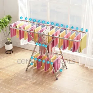 Foldable Clothes Drying Rack, 3-Level Laundry Drying Rack