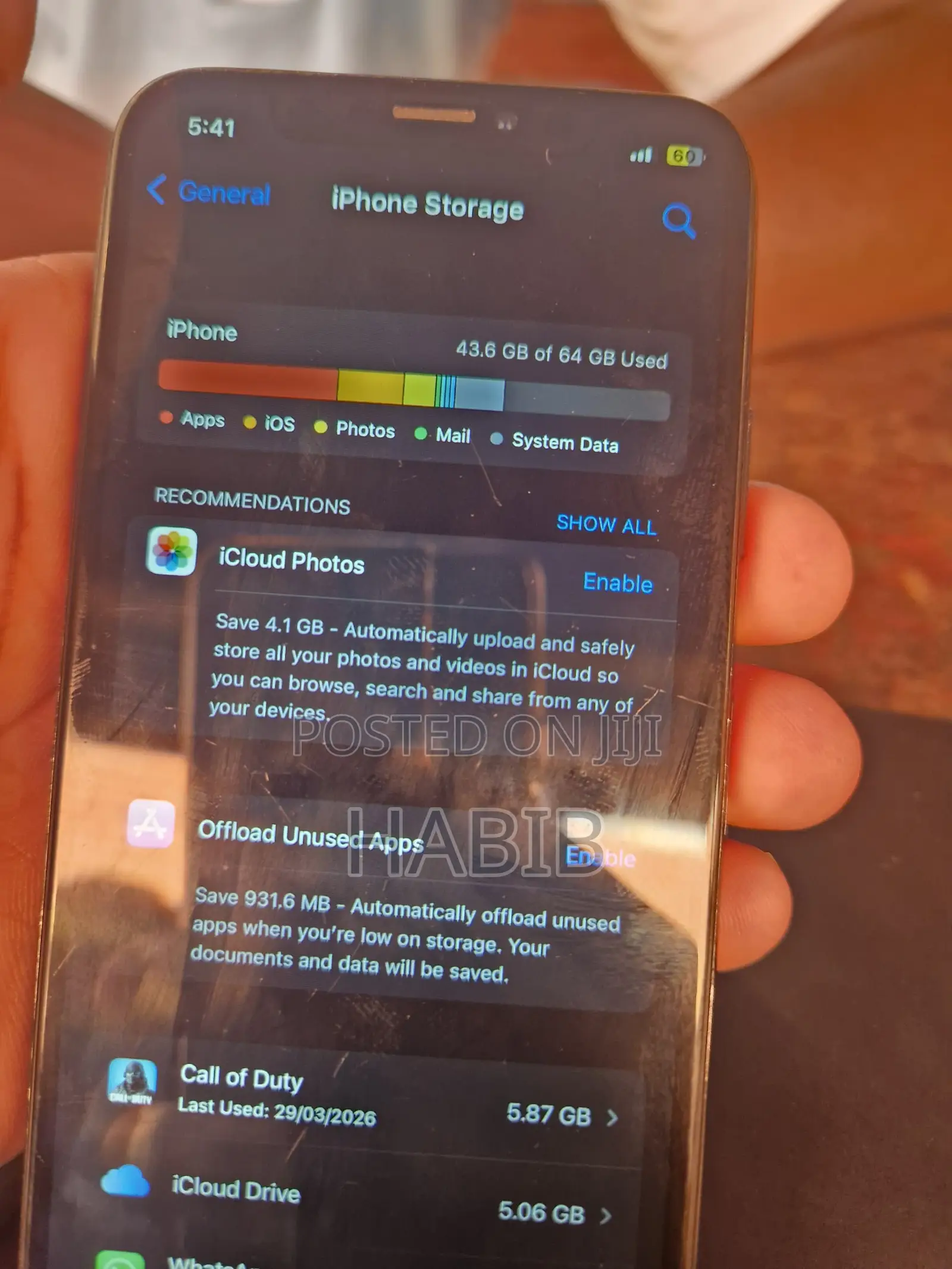 Apple iPhone X 64 GB Black