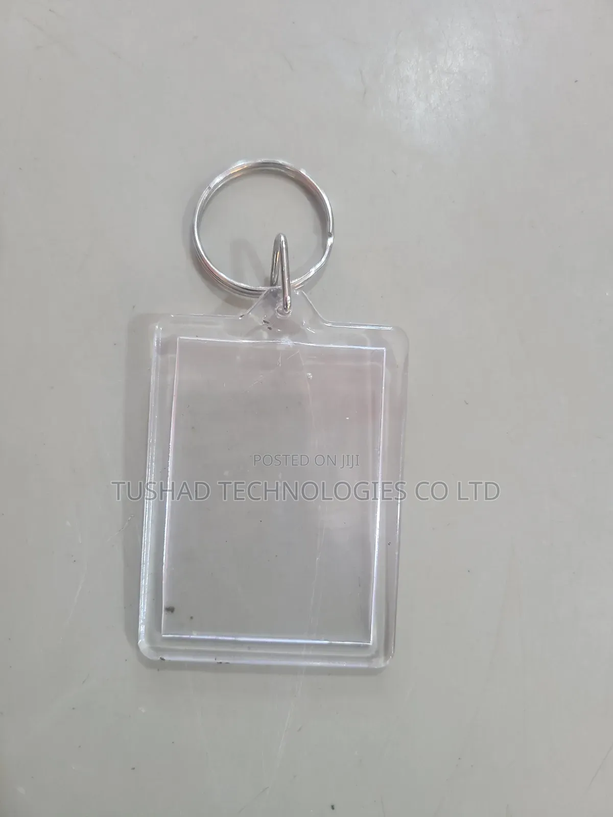Transparent Keyholders, Plastic White See Through Keychain