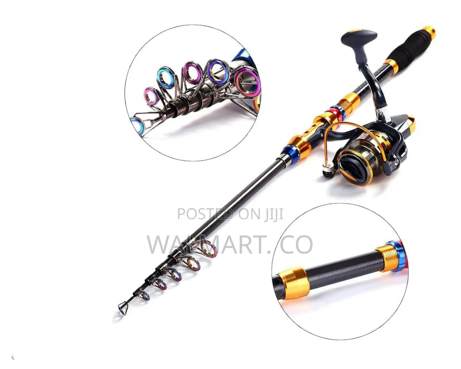 Complete Fishing Gear Kit With Rod Reel Hooks and Line