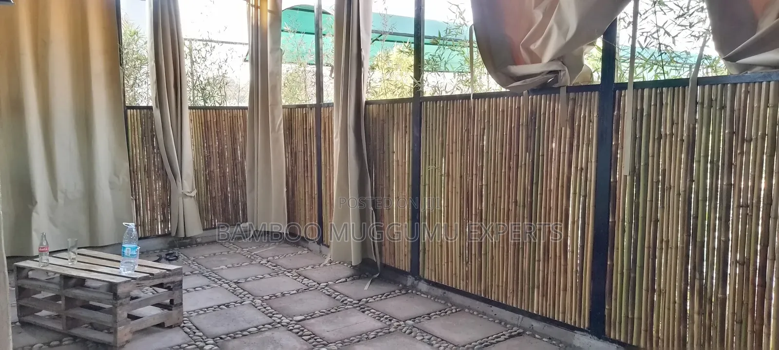 Bamboo Privacy Wing