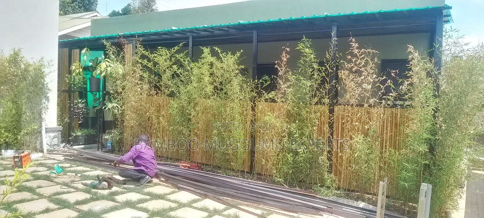 Bamboo Privacy Wing