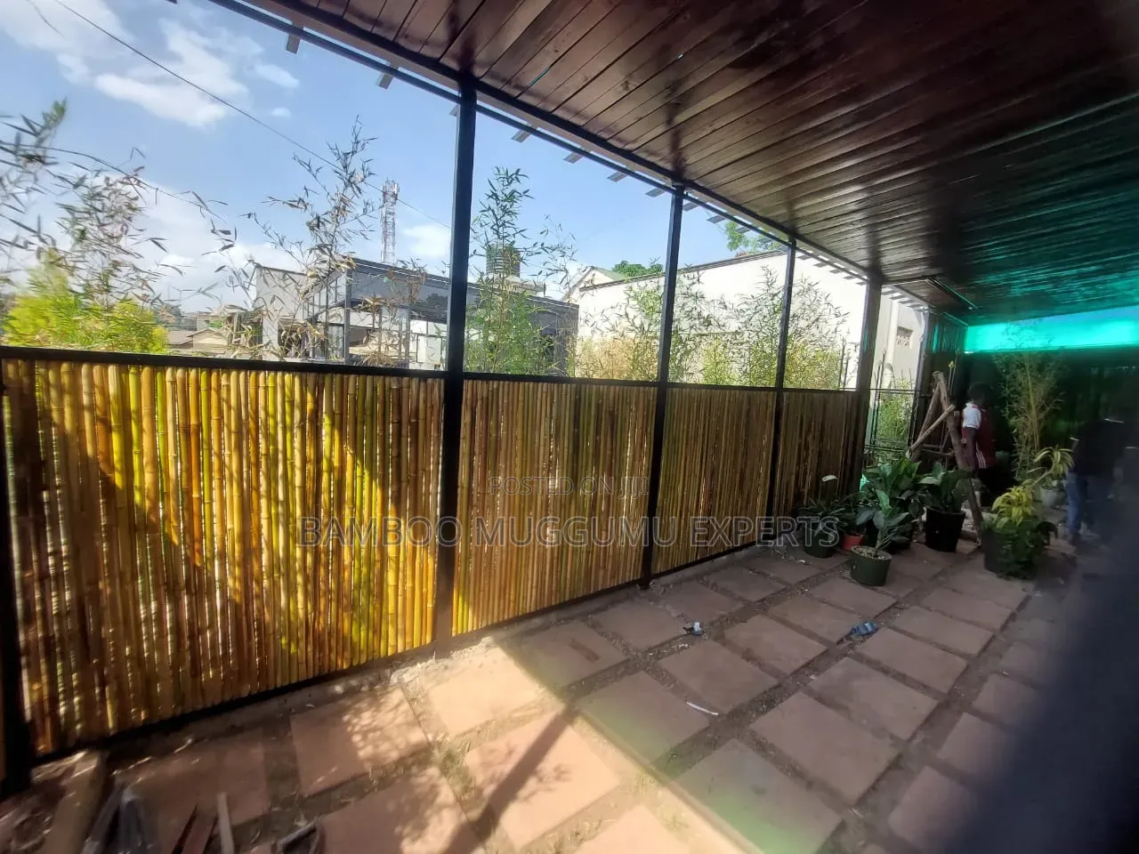 Bamboo Privacy Wing