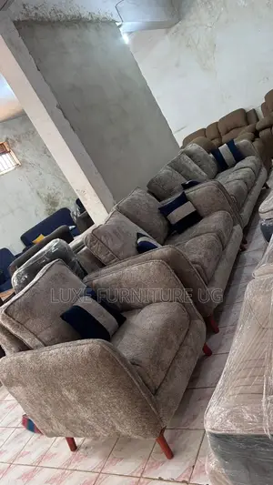 Gray Six Seater Sofa Set 3.2.1