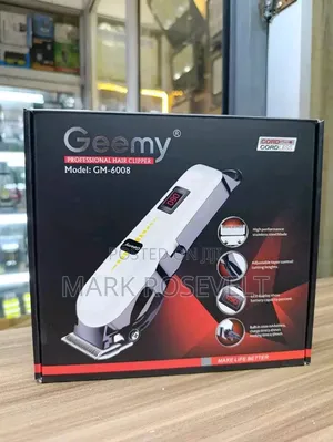 Rechargeable Geemy Hair Clipper With Removable Blades