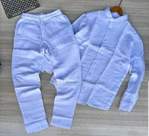 Pleated Two-Piece Men's Outfit