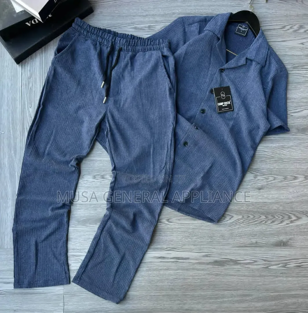 Linen-Blend Short-Sleeve Shirt