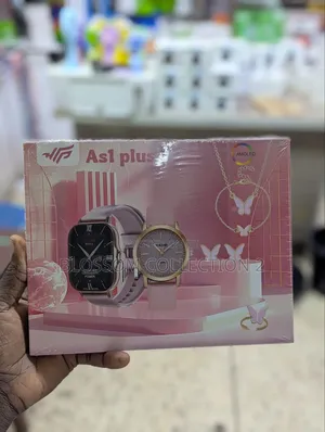 AS1 Amoled 2.0 Inch Smart Watch 6 in 1 Set of Luxury Gift Combo