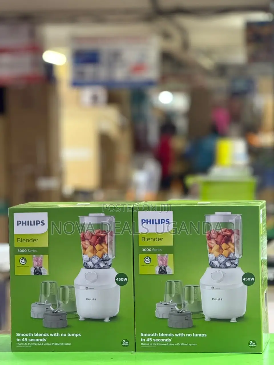 Brand New 2.0L Philips Electric Blender With Two Grinder-450w