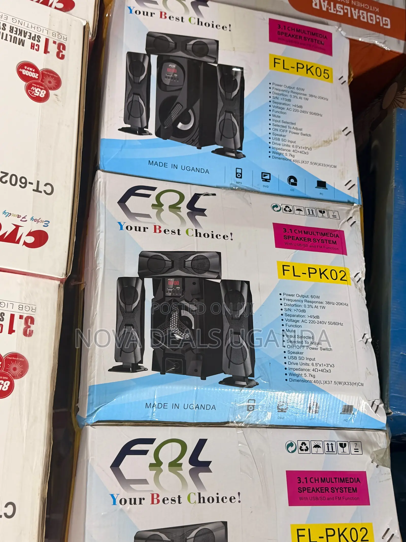F L FL-PK02 3.1 Multimedia Speaker System