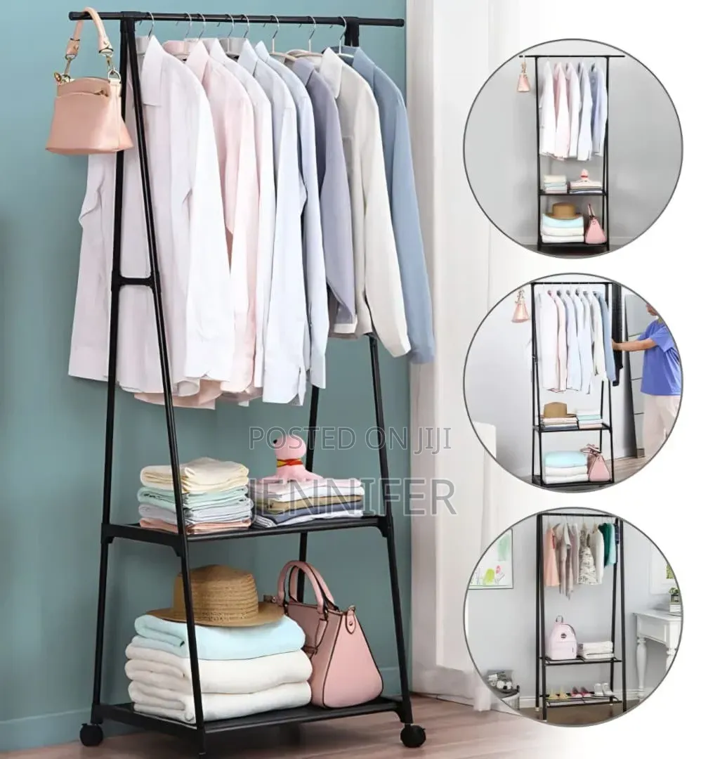 Freestanding Coat Metal Clothing Rack