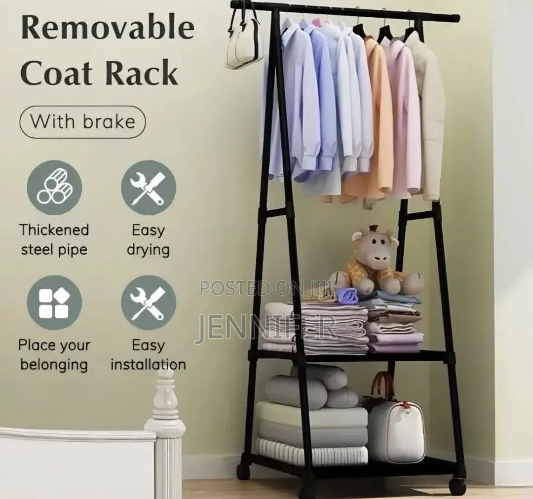 Freestanding Coat Metal Clothing Rack