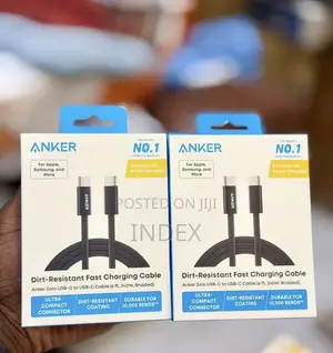 Anker Zolo 240W USB C to USB C Cable 6ft, Braided and Dirt-Free Type-C